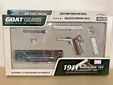 New ListingGOAT Guns 1911 Miniature Toy Die-Cast Moving Parts Scale Non-Firing "DIME"