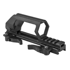 Tactical Rear Aiming Sight w/ Short Picatinny Rail For RDS Mini Red Dot Sight