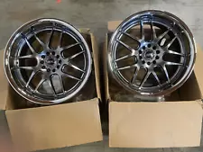 Two 20x9 +13 XXR 526 5x114.3/120 Chromium Black w/ SSC Wheel (Used)