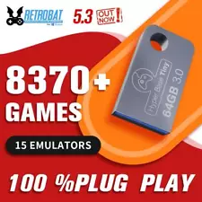 Portable Retrobat 64G USB 3.0 Disk 15 Emulators＆8731 Retro Games for PSP/N64/NES