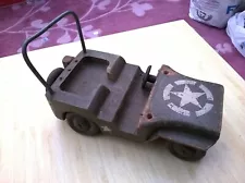 DIAMOND COLLECTION. AMERICAN MILITARY JEEP. MADE IN BELGIUM. WOODEN CAR.