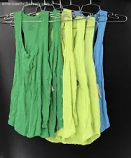 NWT American Eagle Outfitters Women's Green Yellow Blue Tank Dress-Sz M Lot Of 6