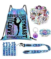 Gymnastics Drawstring Bag, Bracelet, Key Chain, Hair Ties, Lanyard & 50 Stickers