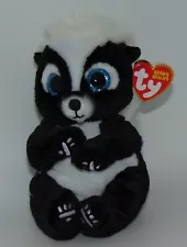 New! Ty Beanie Babies Bellies RUKUS the Skunk 6" size NWT's