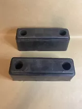 2 Rubber Loading Dock Bumpers 3-1/2" H x 3" W x 9" L Rectangular Warehouse NEW