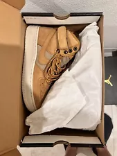 Nike Air Force 1 High Premium PRM Wheat Khaki AR0733-700 Size 5Y