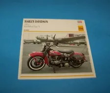 Harley - Davidson Knucklehead Type 74 1946 U.S.A. Photo / Information Card