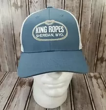 King Ropes Sheridan Wyo. Strapback Hat Cap Blue White Mesh-Back Imperial