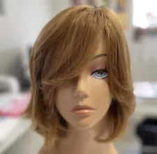 New Kosher Wig, Classic Cap, strawberry blonde, human hair, short , precut