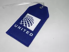 UNITED AIRLINE BAGGAGE TAG FOR LUGGAGE EMBROIDERED AIRPLANE PILOT GIFT NEW!