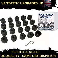 17MM WHEEL NUT BOLT PLASTIC COVER CAPS X20 FOR VW GOLF MK5 MK6 MK7 JETTA CADDY