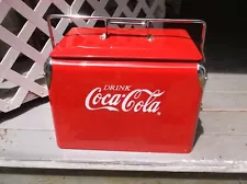 NEW NOSTALGIA REPRODUCTION ALL METAL COCA COLA COOLER 17 x 12 x 15