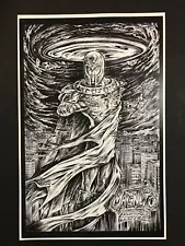 *MAGNETO* 11x17in Black And white Art Print for Sale By Artist.