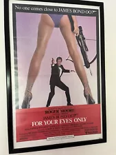 JAMES BOND For Your Eyes Only ORIGINAL One-Sheet Poster 1981. Roger Moore.