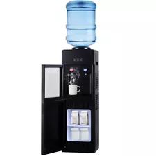 5 Gallon Water Dispensers Hot & Cold Cooler Top Loading for Office Home Black