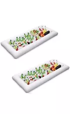 2 Packs Inflatable Pool Table Serving Bar for Parties Indoor & Outdoor Use