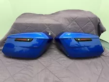 OEM Harley 2024 Touring Street Road Glide Complete Saddlebags Blue Burst