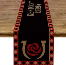 Kentucky Derby Table Runner Run for the Roses Horseshoe Horse Racing Themed Part