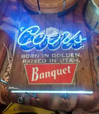 coors light neon sign