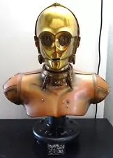 Sideshow Star Wars C-3PO Life-Size Bust Figure Statue Droid Robot Unfinished