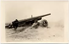 FORT ONTARIO OSWEGO NY RPPC Firing Gun "In Action" New York Real Photo Postcard