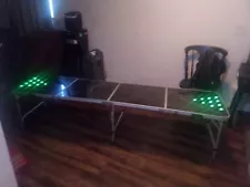 8-Foot Beer Pong Table w/ LED Lights