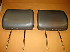 Mazda B2200 B2600 seat/bench headrests dark grey OEM Nice Shape Pair 1986-1993