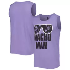 "Macho Man" Randy Savage WWF Official Sunglasses Purple Tank Top Men's MEDIUM