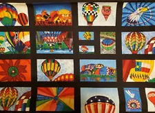 Printed Fabric - Hot Air Balloons - Balloon Fiesta - 44" x 37.5"