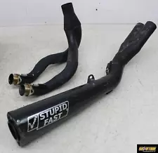 06-11 KAWASAKI NINJA ZX14 BROCKS STUPID FAST FULL EXHAUST MUFFLER HEADER PIPE