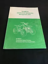 Kymco Mongoose 250 ATV Repair Service Manual OEM Free Shipping