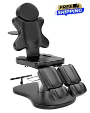 Multi-Purpose Hydraulic Tattoo Chair Split Legs for Artist, 360° Swivel, Height