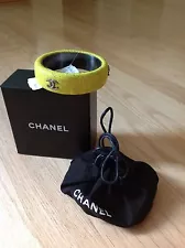 100% AUTH CHANEL CUFF BANGLE, SZ - M