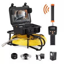 9" 300ft /91.5m Sewer Camera Pipe Inspection Camera w/ 512hz Sonde