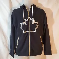 2014 Olympic Team Canada Hudson's Bay Black Full Zip Hooded Jacket - Women's L