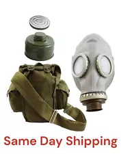 Russian Surplus GP-5 Gas Mask With Filter Size Large Military Issue W/bag USSR