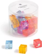 U Brands Neodymium Cube Magnets, Office Supplies, Assorted Colors, 0.5, 24 Count