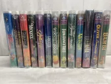 (13) SEALED Disney VHS Lot Clamshell Cases Masterpiece Collection Classics