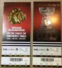 Chicago Blackhawks 2013 Conference Finals Ticket and Stanley Cup Final Ticket