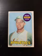 1969 topps #260 reggie Jackson rookie card(vg/ex-ex).