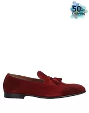 RRP€365 DOUCAL'S Leather Loafer Shoes US10 UK9 EU43 Tassels HANDMADE in Italy