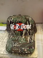 Larry The Cable Guy Hat Cap Git R Done Camo Strapback Adjustable Camouflage