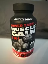 Bully Max Muscle Builder for All Age Dogs Ultimate Canine Muscle Gain 30 Tabs