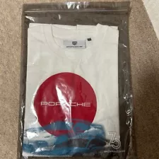 Porsche 75th Anniversary Novelty Japan Limited T-Shirt M Size Not for Sale New