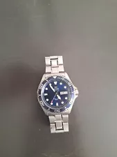 Orient Ray II 41.5mm Blue Dial Stainless Steel Men's Diver Watch (FAA02005D9)