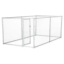 Lucky Dog 10 x 5 x 4 Foot Heavy Duty Chain Link Dog Kennel Enclosure (For Parts)