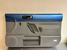 VW 98-10 Volkswagen OEM New Beetle Blue And Gray Passenger Door Panel