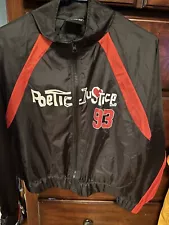 Tupac Shakur “Poetic Justice 93” Black Windbreaker - Size Small