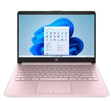 New Pink HP Laptop With Intel Processor N4120 Back 2 School Students