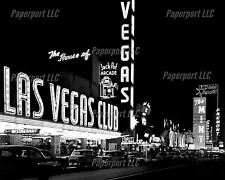 Las Vegas Club Casino 1950s Vintage Las Vegas Nevada 8x10 Photo